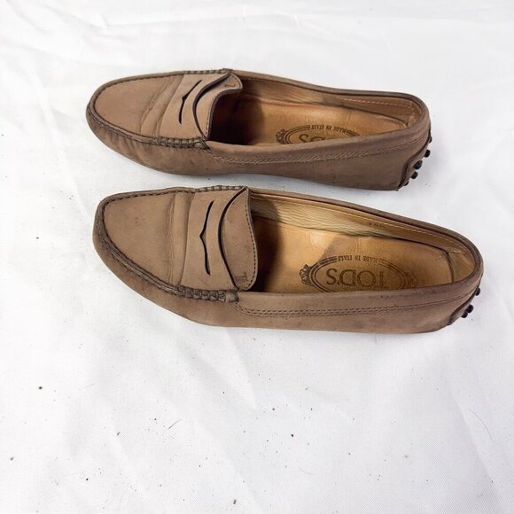 TODS PENNY LOADER BROWN LEATHER SIZE 35.5 - Picture 2 of 6